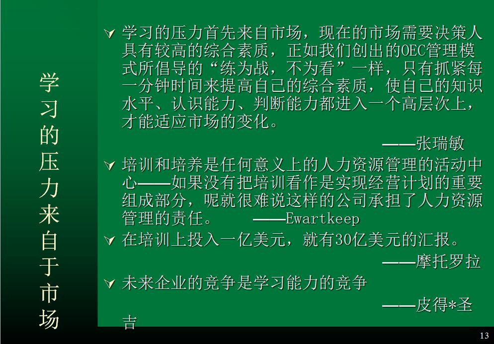海尔公司的培训计划表,海尔培训员工的案例