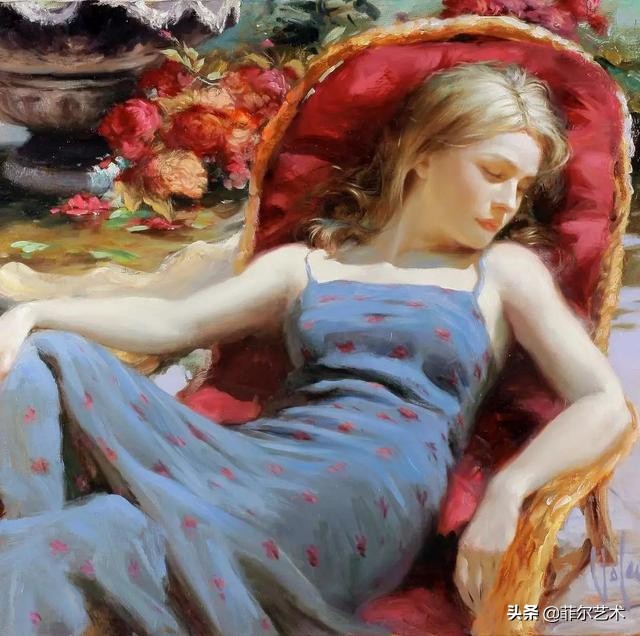 「经典油画」超美超性感的俄罗斯女郎人体油画欣赏