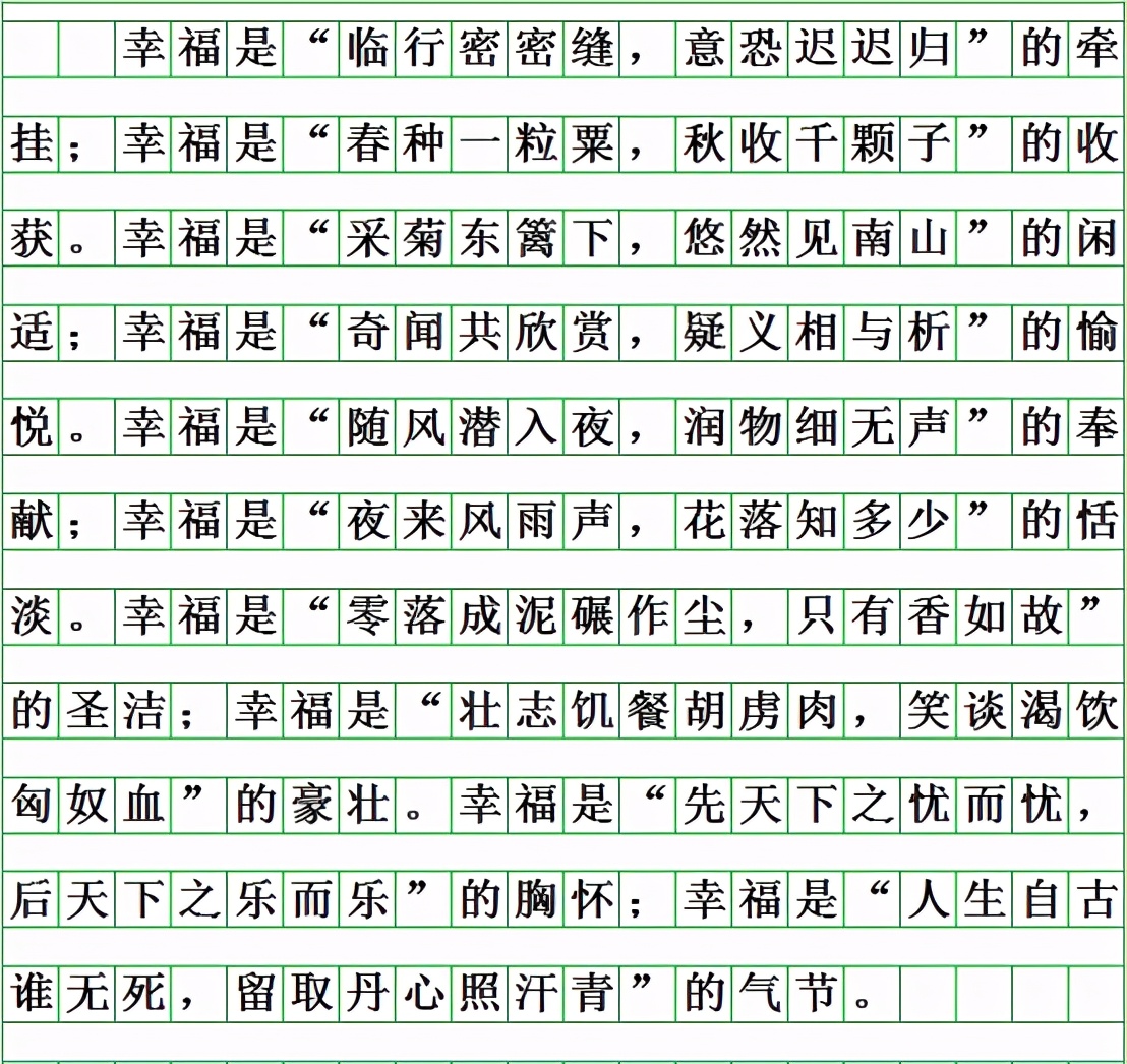 高分排比句作文,必背万能作文开头结尾排比初中