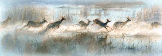 异域奇境、恍如隔世,迪兰·斯科特·皮尔斯的水彩画,真的超美