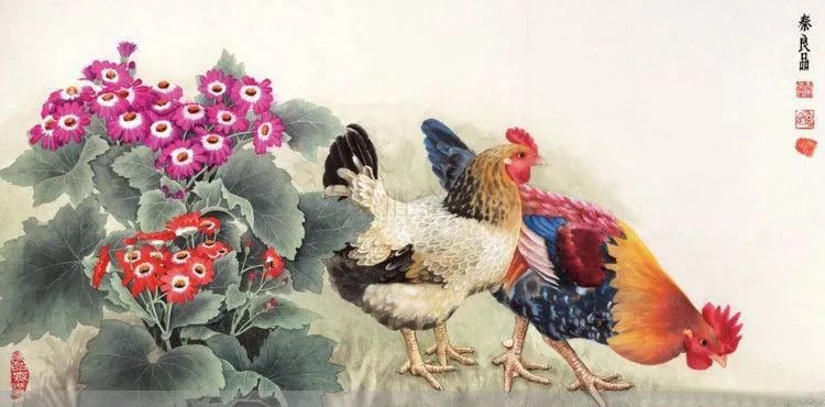 现代工笔重彩人物画,当代工笔重彩人物画