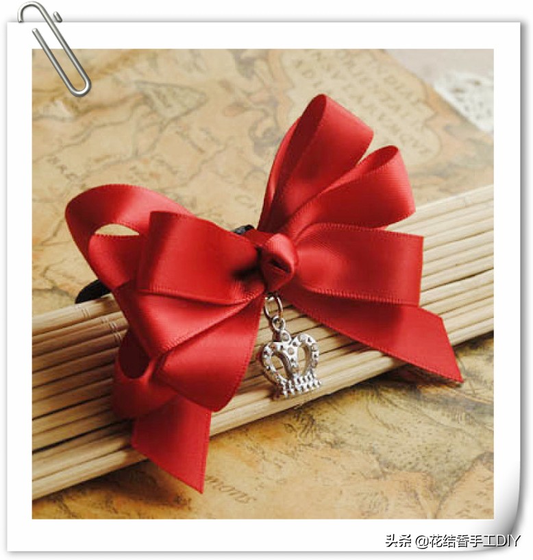 布艺发饰三层蝴蝶结发夹鸭嘴夹,手工制作蝴蝶结发饰教程