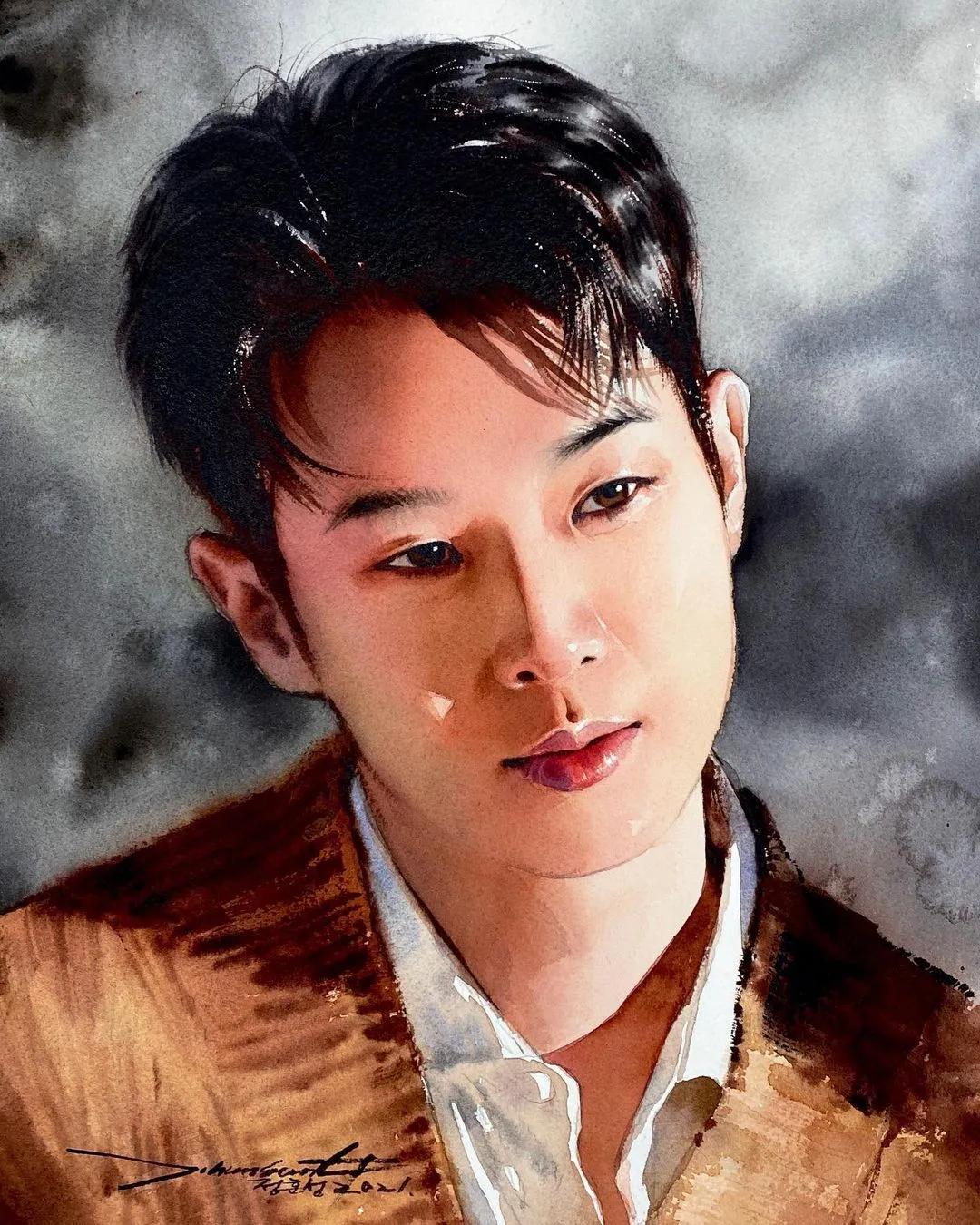 极简的水彩画作品,灵动脱俗的水彩画