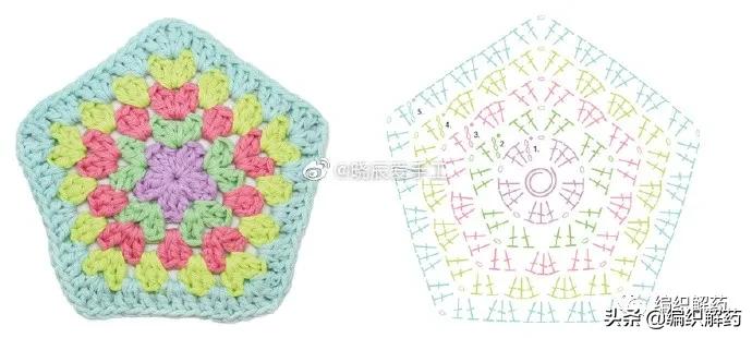 精美钩针蕾丝花片图解一定要收藏,长方形蕾丝钩针花片连接桌布图解