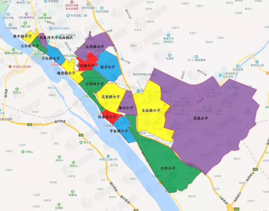 2024伍家岗学区划分图,伍家岗买学区房买哪里