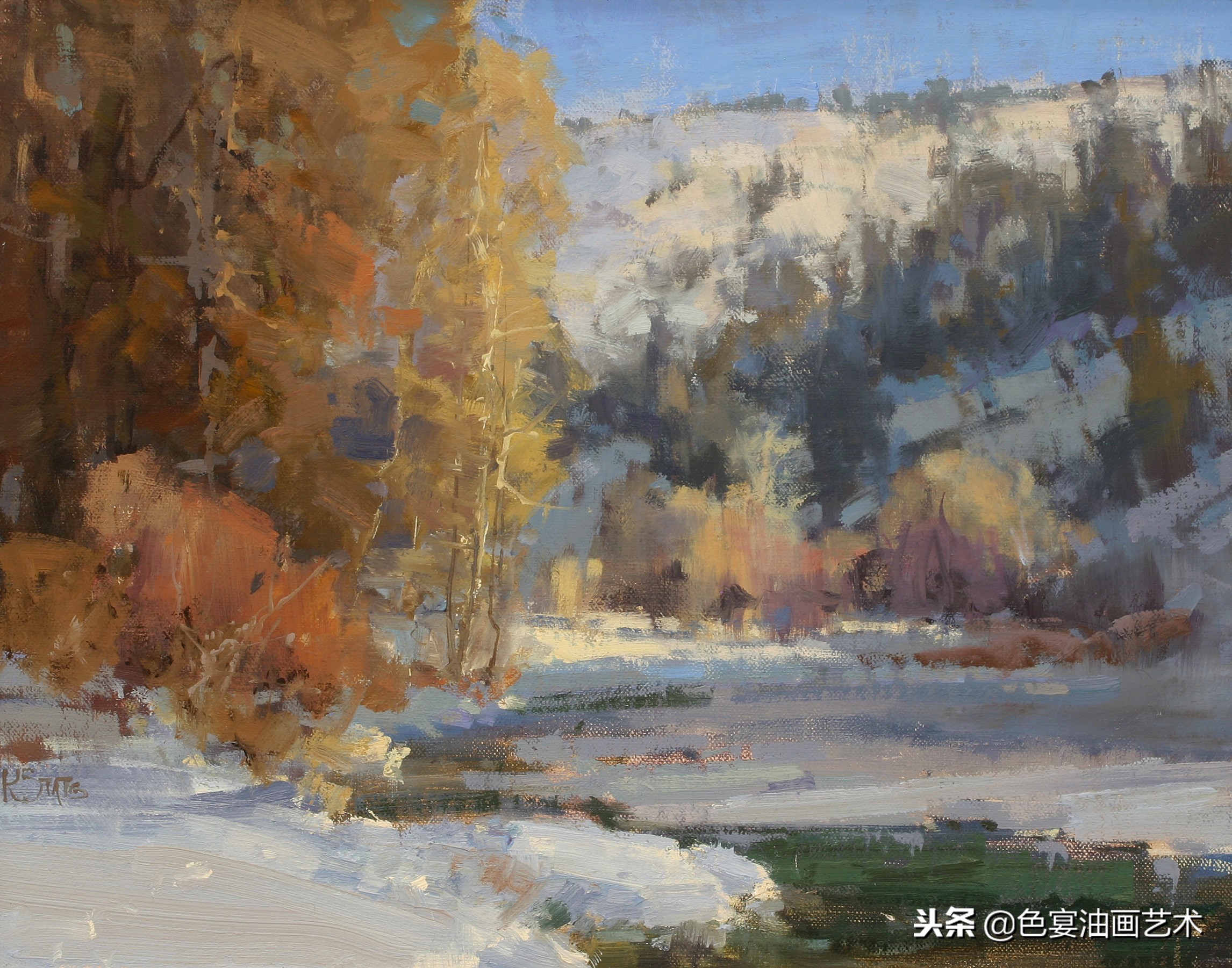 俄罗斯油画大师风景油画教程视频,油画大师油画风景创作教学视频