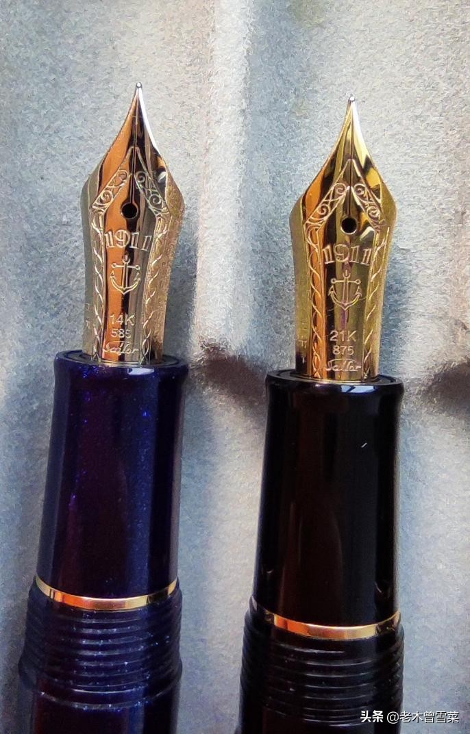 钢笔笔尖镀金和金尖有什么区别,十大最值得收藏金尖钢笔