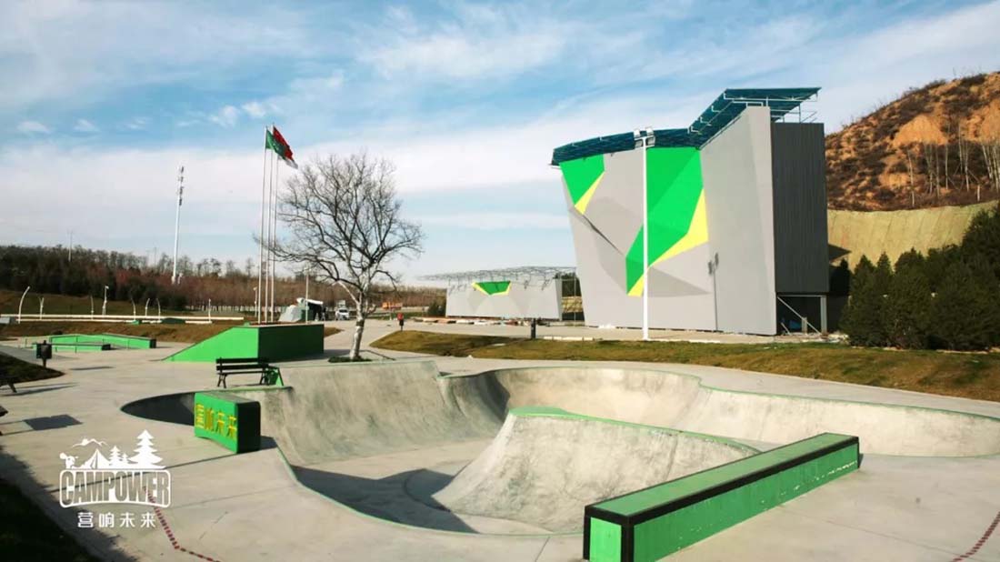能滑滑板的公园,滑板主题公园设计