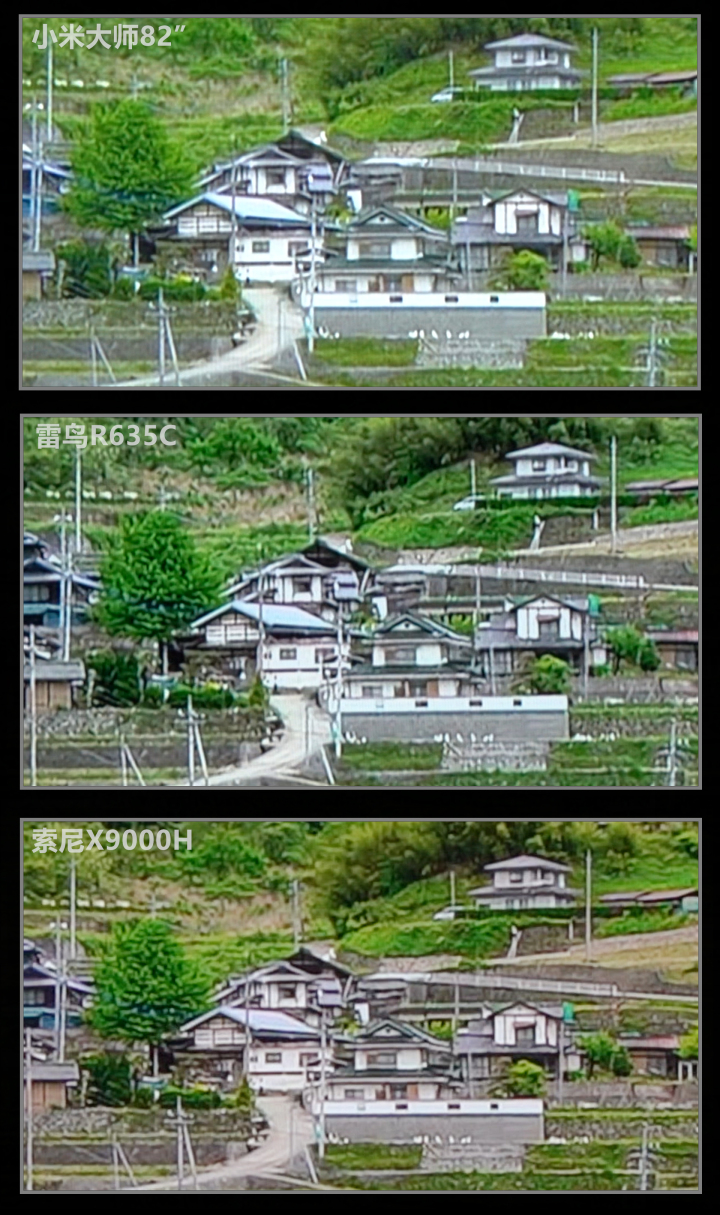 小米大师82PK索尼X9000H/雷鸟R635C全面评测