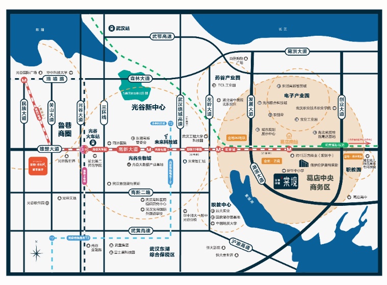 葛店金地中梁棠境效果图,葛店南站金地的房价