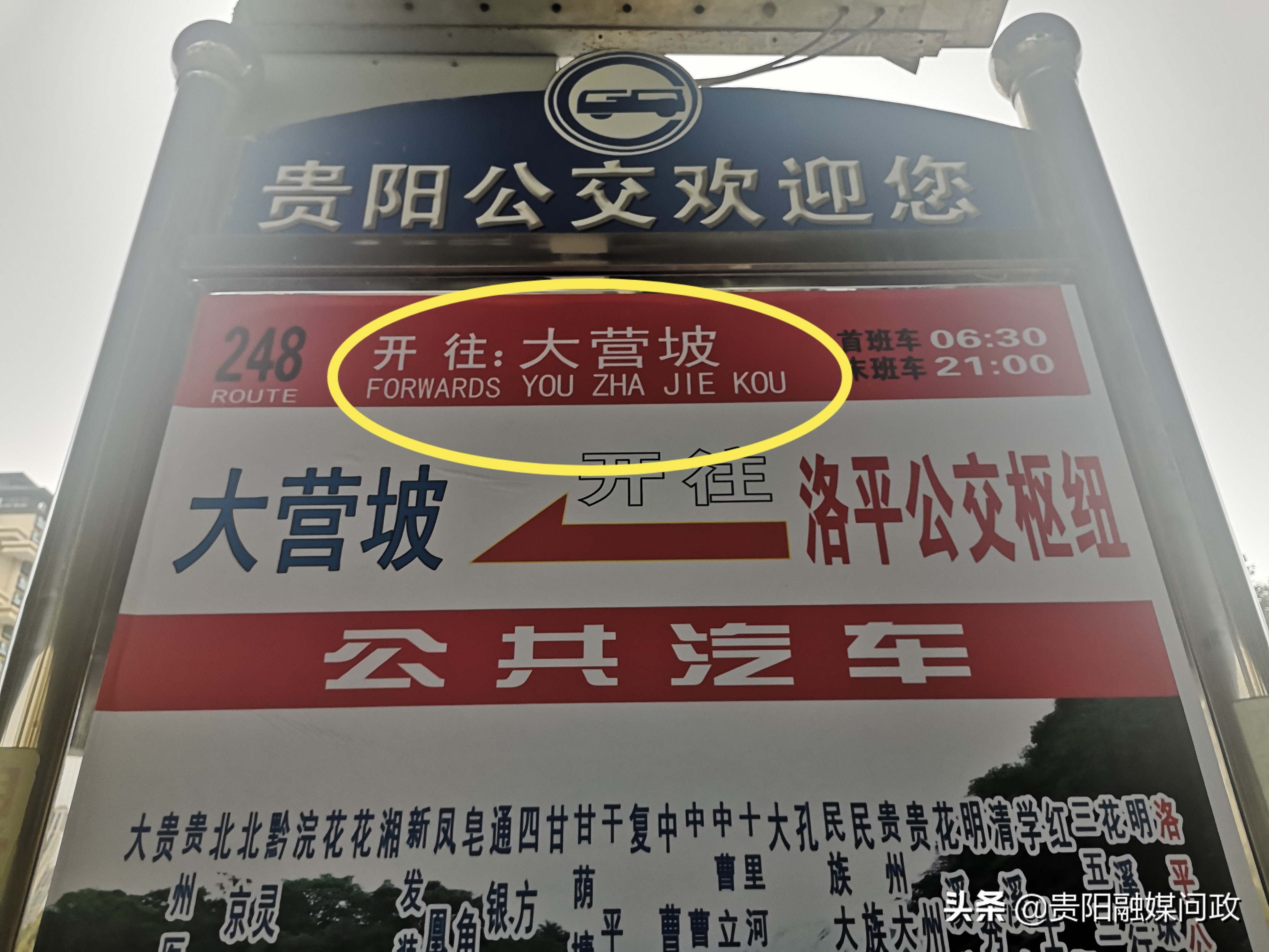 “大营坡”变“YOUZHAJIEKOU”？细心市民纠错，公交公司立即更正！｜融媒问政·市民关注