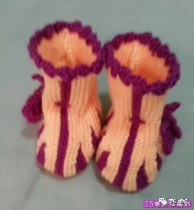 双底宝宝鞋编织教程,编织双色宝宝鞋的视频教程