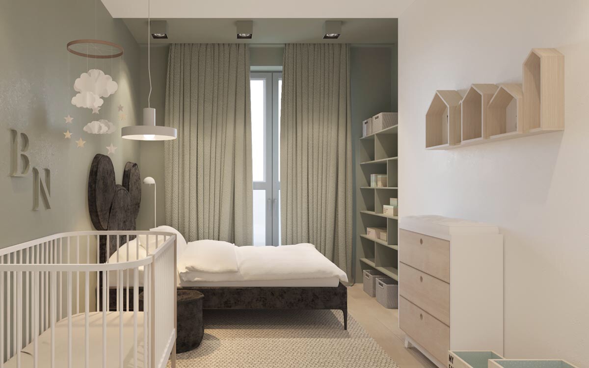 简约现代装修风格灰色系搭配绿植,现代简约风装修颜色搭配