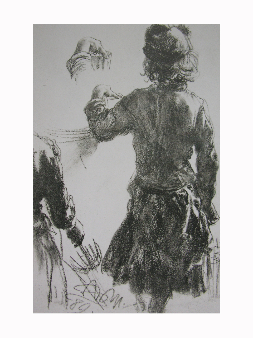 门采尔素描高清大图,门采尔高清素描风景画