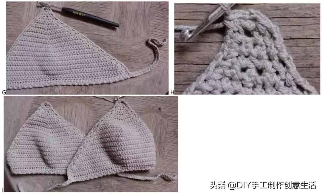 夏天来了，一定要钩一套给自己，有钩织教程
