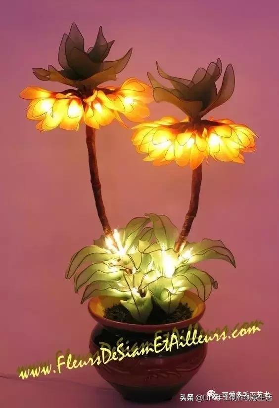 把彩色的*袜丝**套在铁圈上，最后竟然变得这么美（附教程）