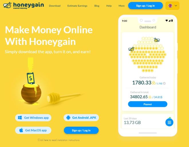 honeygain一天收益多少人民币,honeygain中文版官网app下载