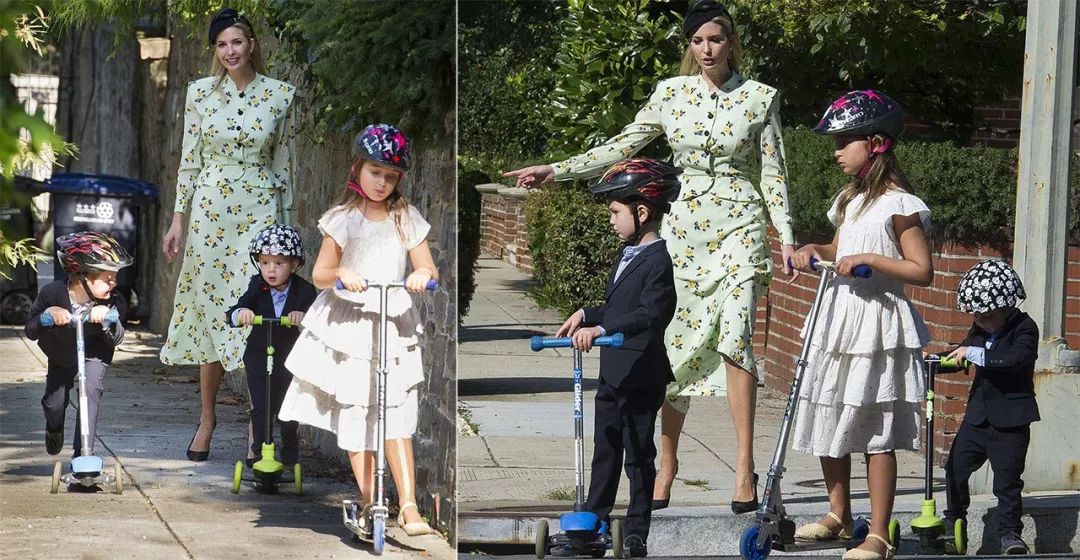 伊万卡单手抱孩子视频,伊万卡带娃视频