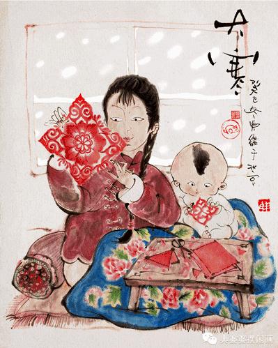 二十四节气环创主题墙水墨,二十四节气环创图片水墨