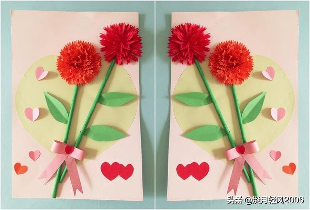 硬卡纸做母亲节贺卡简单,2022年母亲节贺卡手工制作小学生