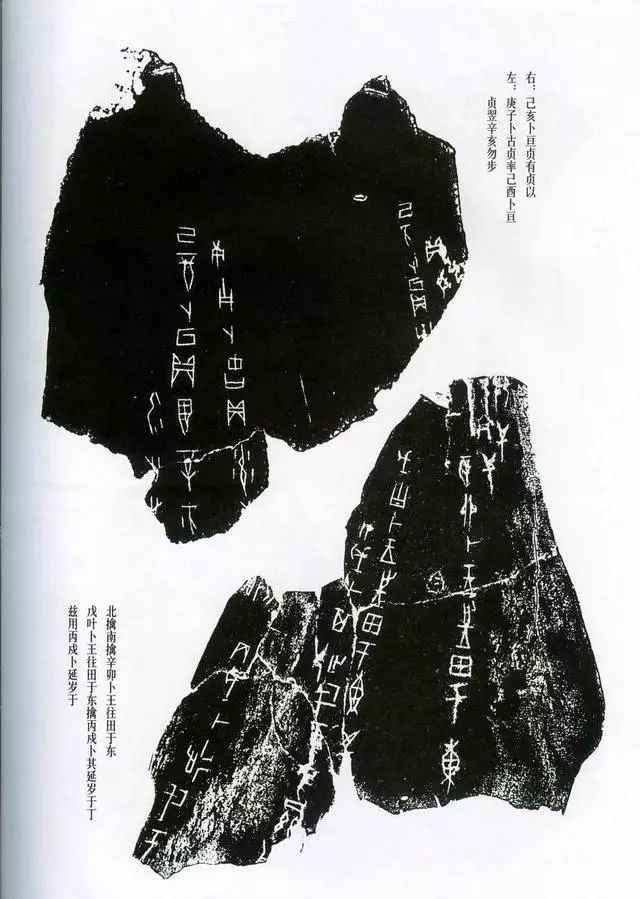 甲骨拓片精选,甲骨文拓片书法作品