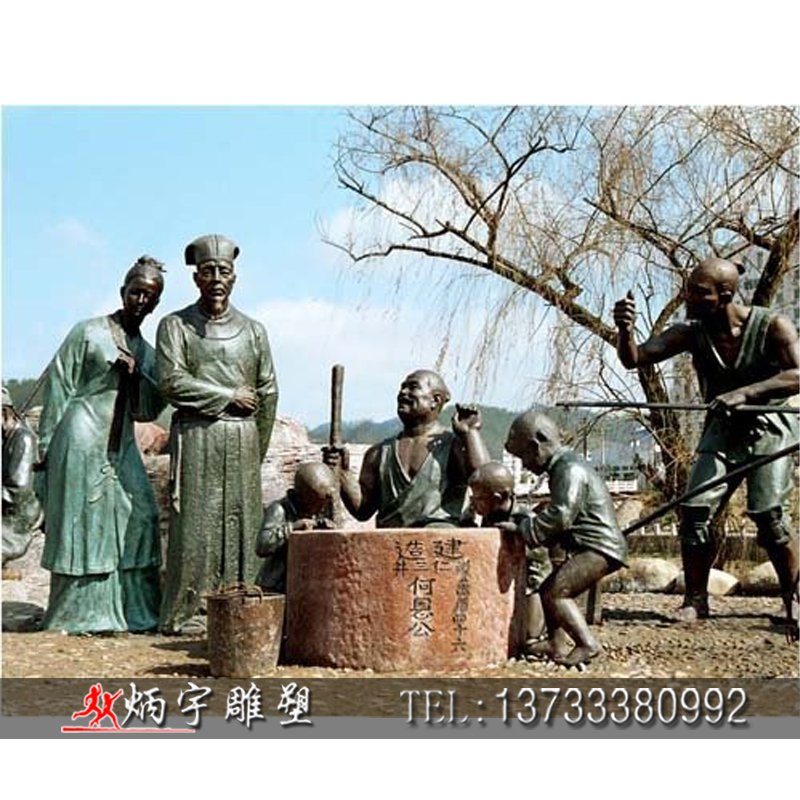 民俗文化雕塑批发,玻璃钢民俗文化雕塑安装