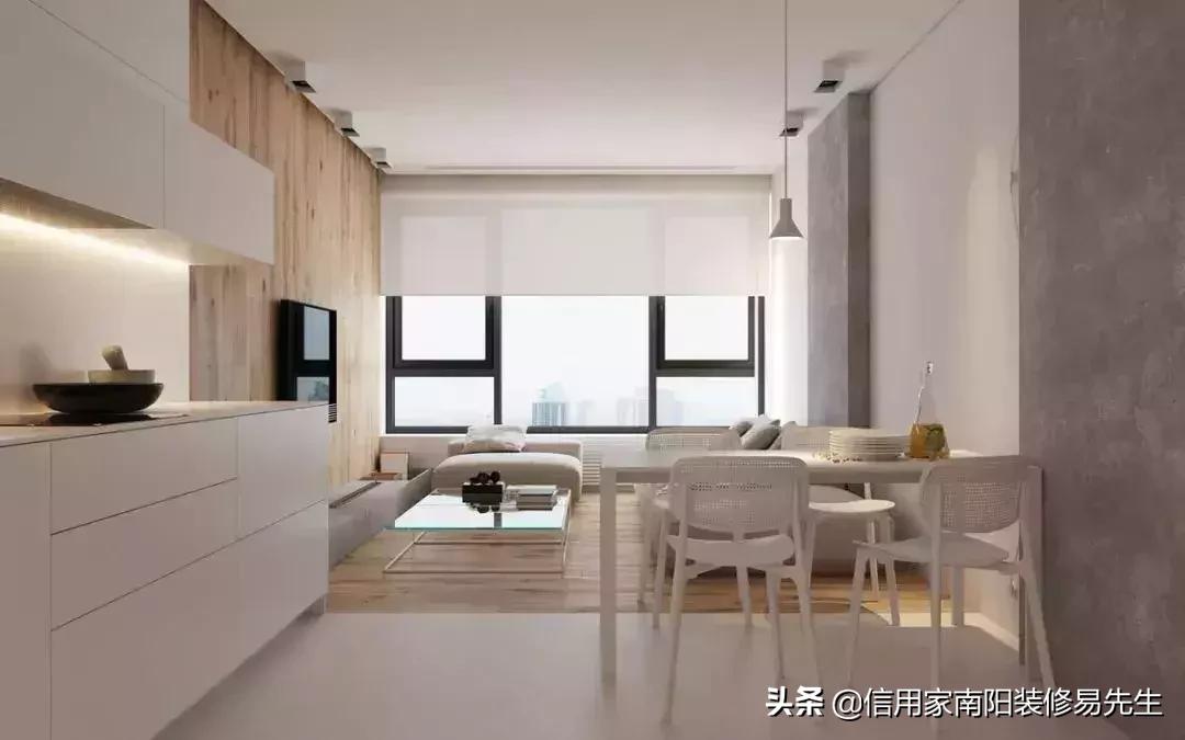 108平横厅客厅餐厅一体装修实景图,48种客餐厅设计总有一款适合你