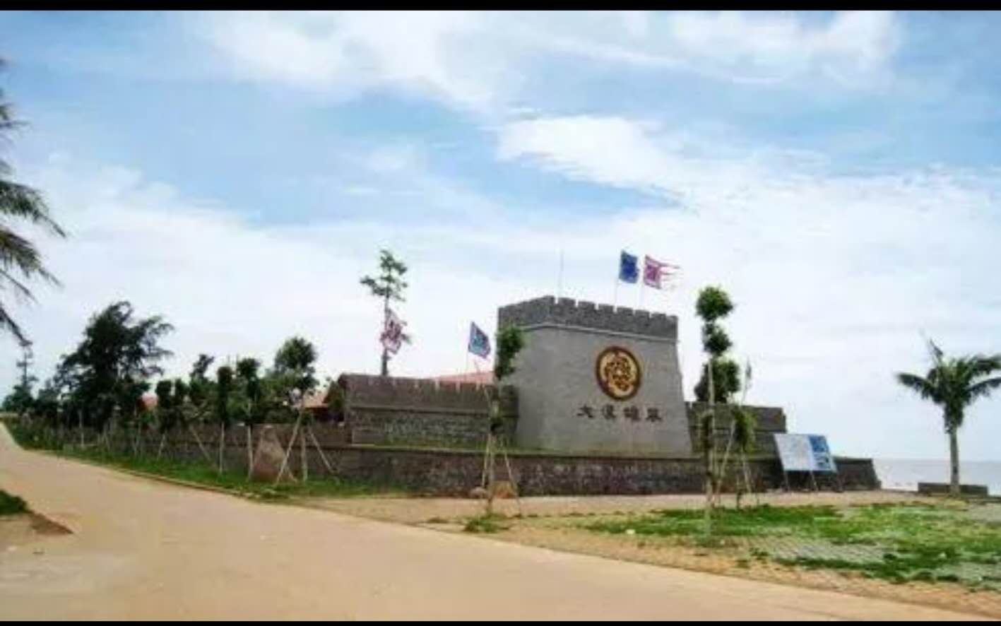 航拍徐闻大汉三墩风景区,大汉三墩旅游区