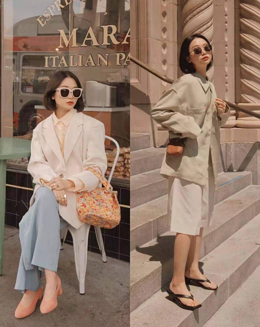 158小个子穿长款好看吗,小个子适合宽松款式衣服