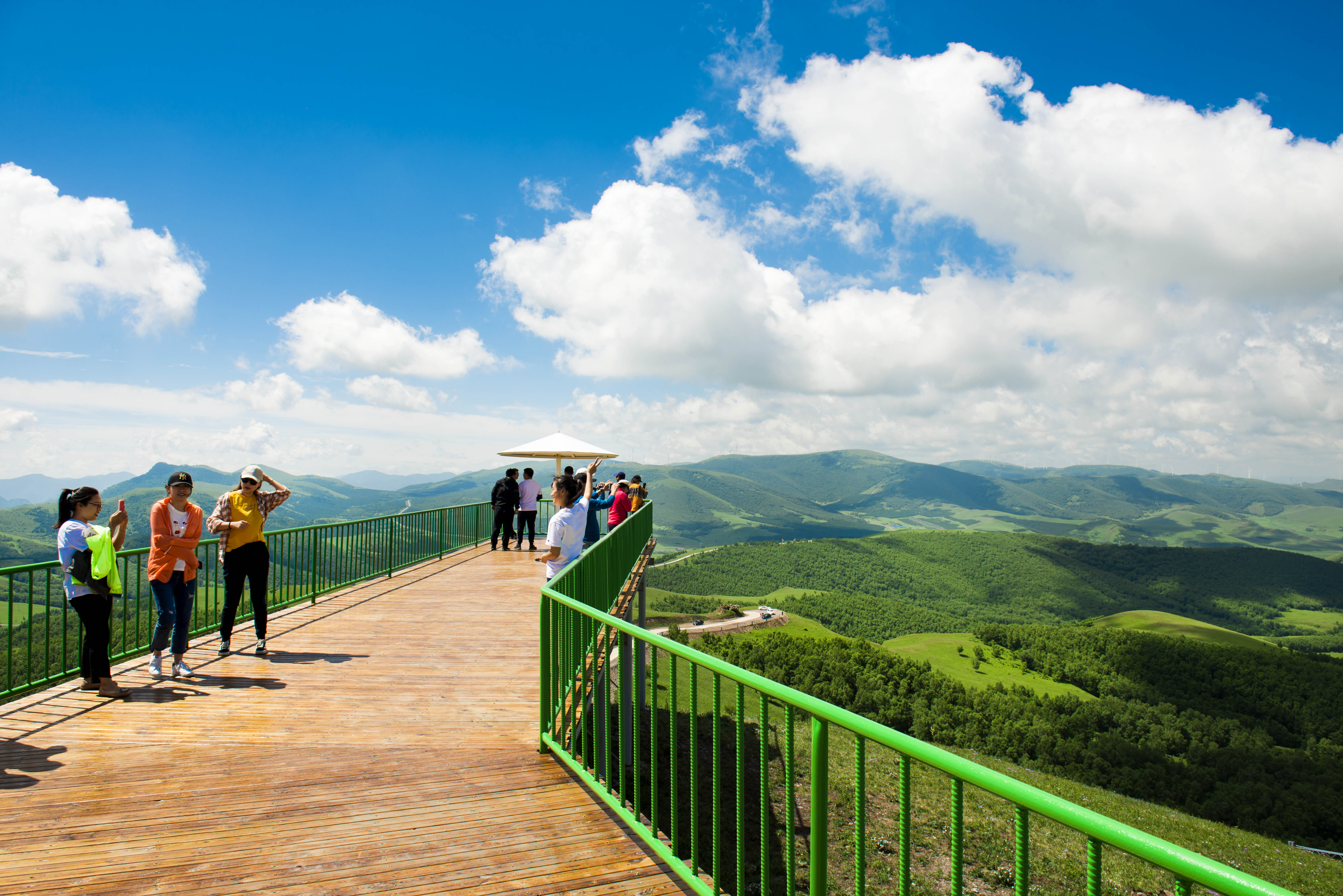 京北第一天路千松坝森林公园,京北第一草原景区和千松坝