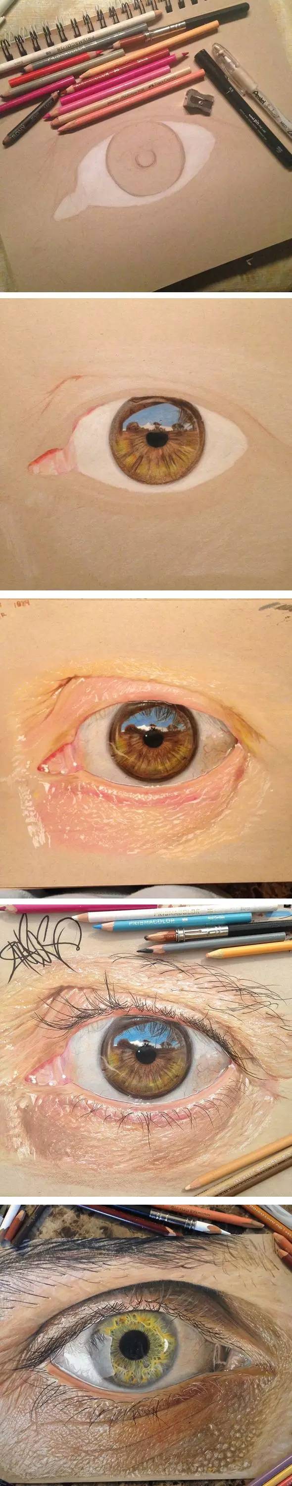 知了怎么画简笔画,教你三种方法画眼睛