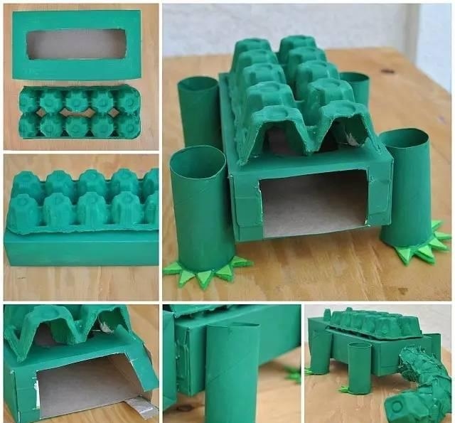 如何用废大纸箱给孩子做玩具,变废为宝做儿童玩具