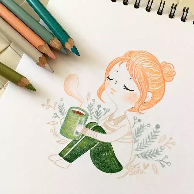 100张简笔画小学生,100张简笔花朵铅笔画