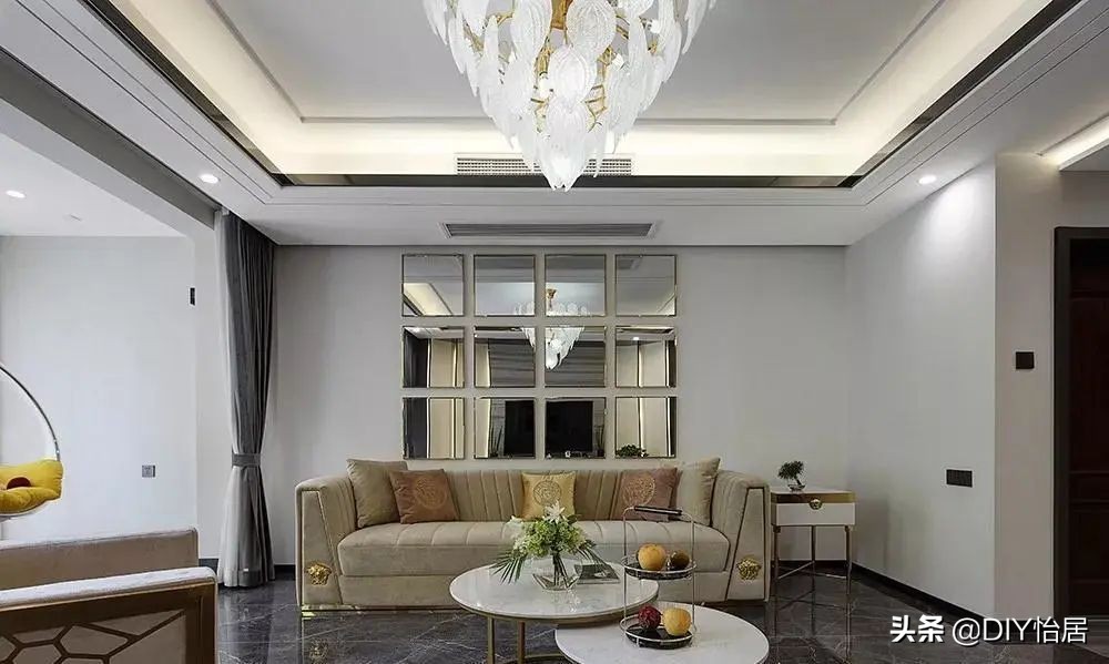 DIY怡居｜精致时尚轻奢风复式大宅，负一层的阳光房太太太美了