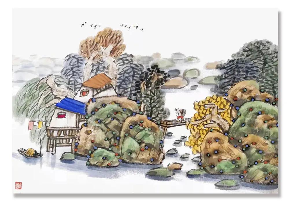 谢定超现代山水画艺术,谢定超山水画欣赏