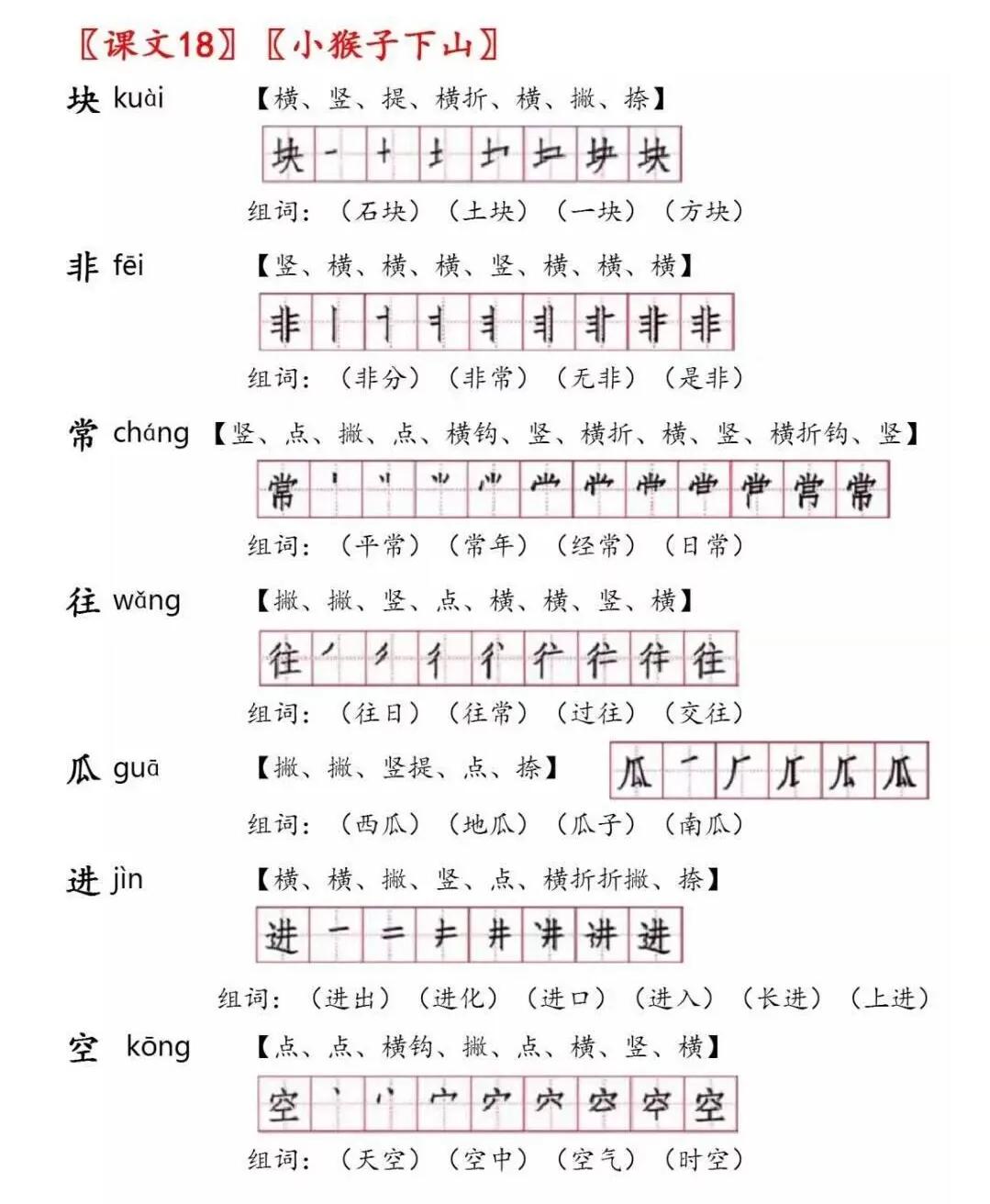 一年级下册语文第四课猜字谜组词,部编版一年级语文下册形近字组词