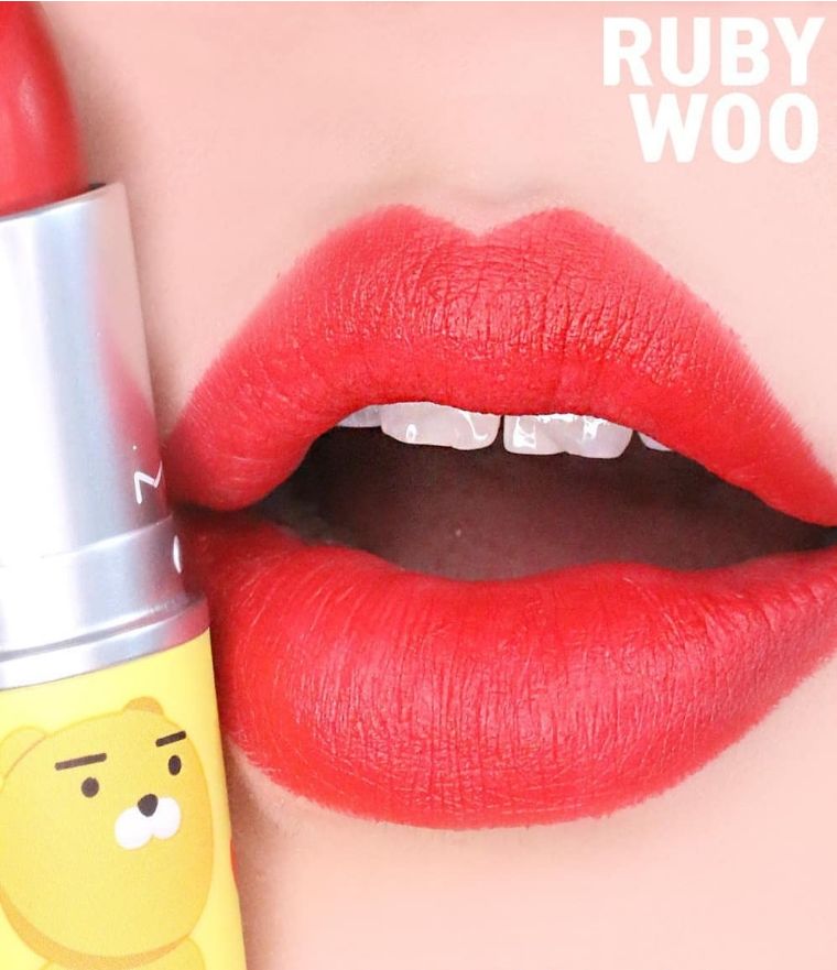 mac口红brickola和露华浓525,mac口红rubywoorussian