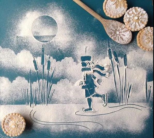 你可以擦掉那滴水,或者顺势用它画点不一样的美丽