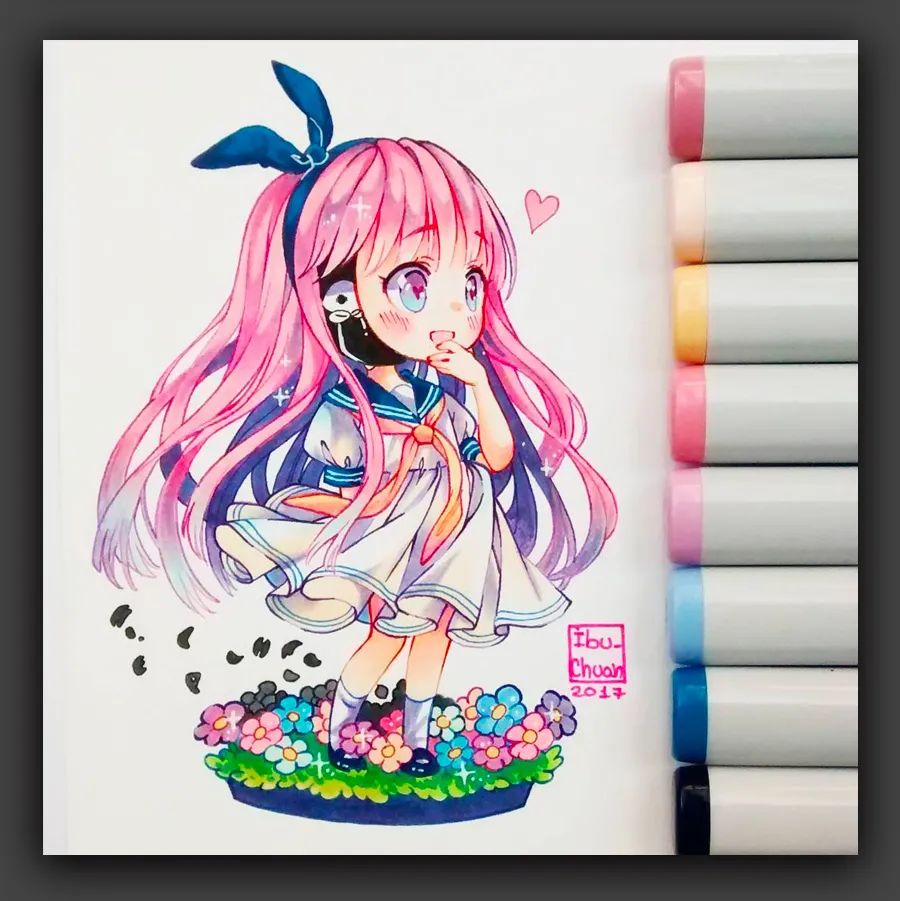 卡通动漫人物绘画素材9-12岁,绘画学习图文