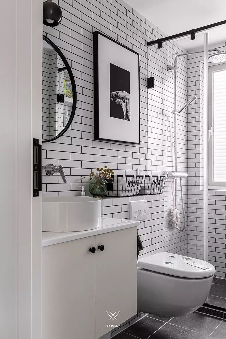 壁挂马桶卫生间装修效果图,恩仕壁挂马桶卫生间