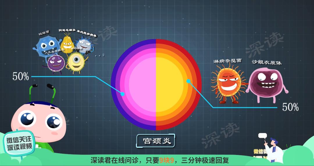 乖乖女竟得宫颈炎?宫颈炎就是淋病?动漫揭秘宫颈炎发病机制!燃