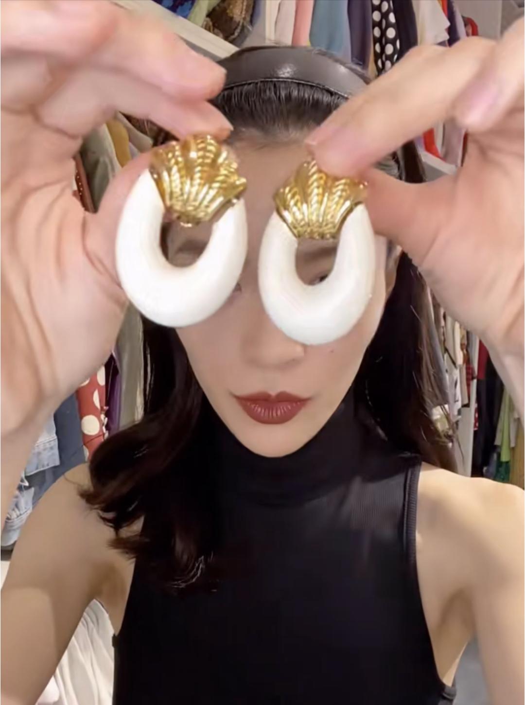 钟楚曦耳环高清图片,钟楚曦耳饰特辑