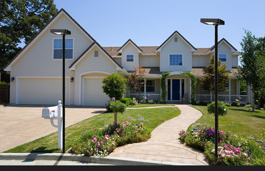 太阳能路灯家用户外灯农村庭院灯,别墅太阳能灯庭院灯