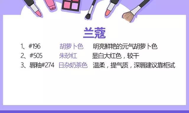 十大最受欢迎口红色号排名,最好用的几款口红色号大全