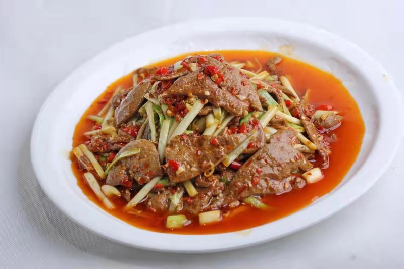 四川火爆腰花15秒,自贡火爆泡椒猪肝