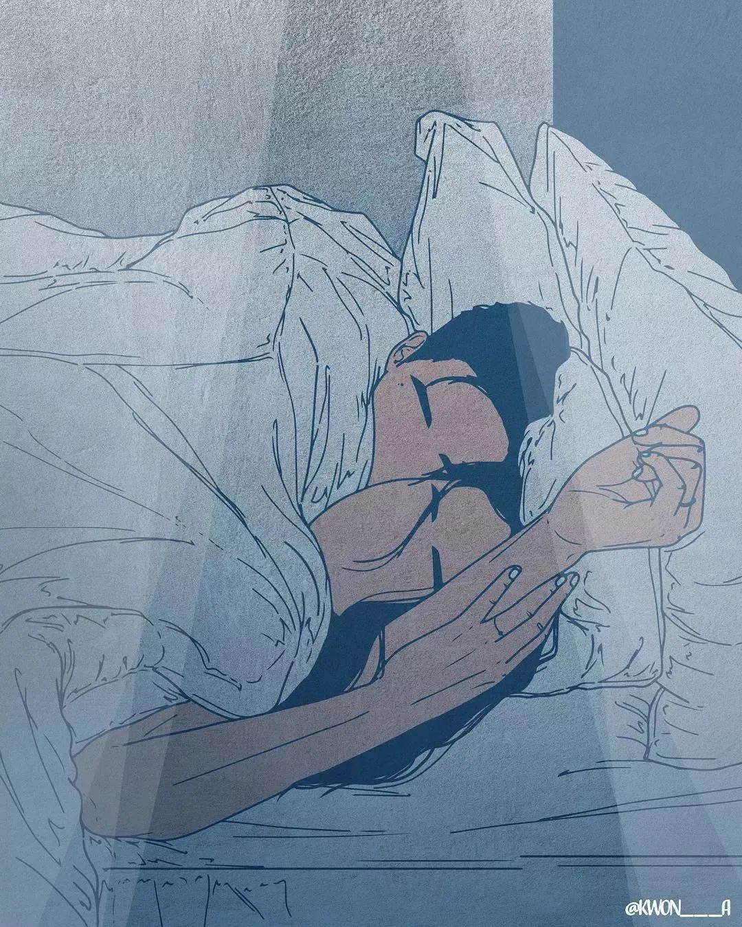 韩国插画师霸道总裁插画,韩国插画师笔下的情侣日常