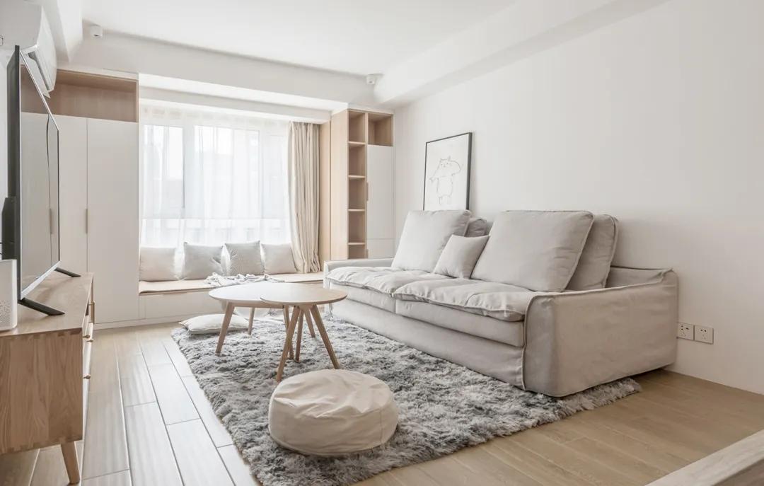 中式风格的精装房改轻奢,精装房微改极简原木风