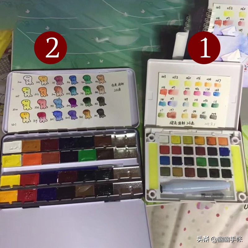 这些年买的水彩颜料(亲身试用,帮你们避开踩雷)