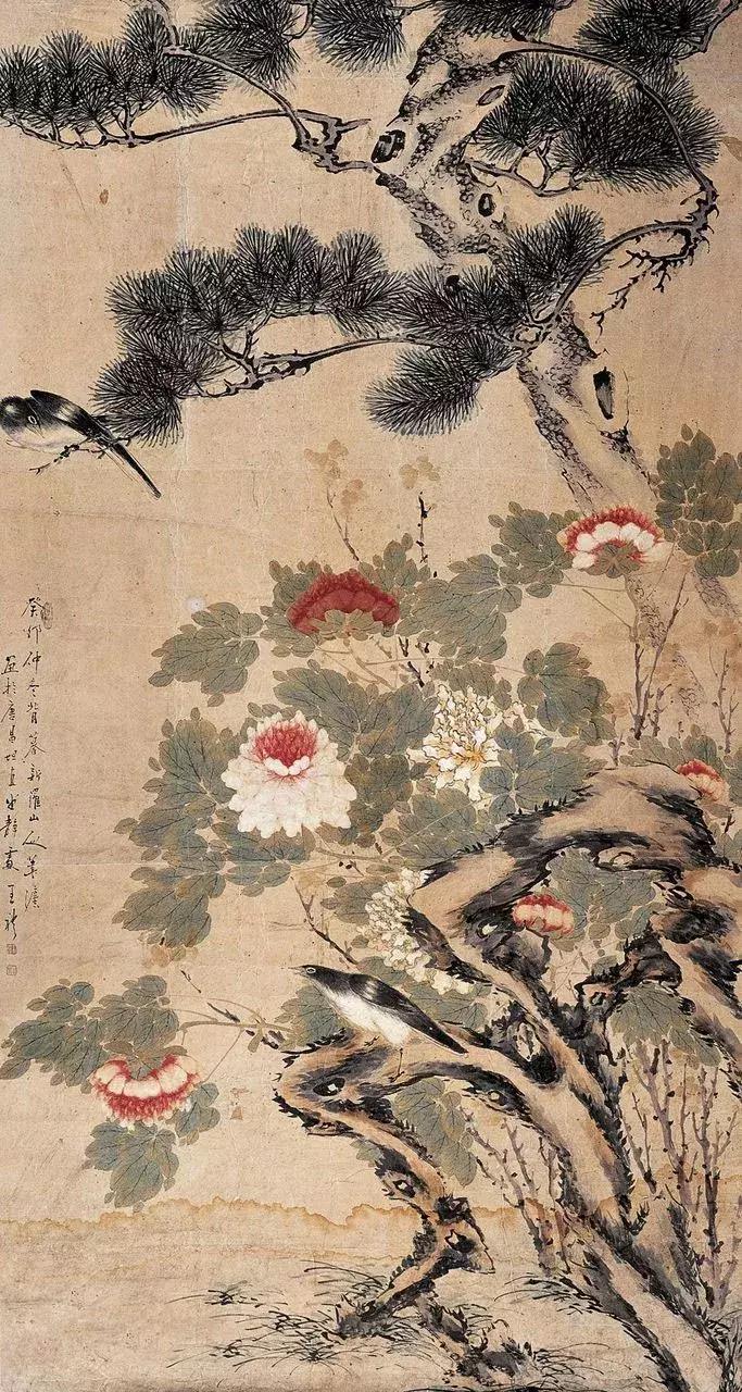 潘天寿100幅花鸟画欣赏,潘天寿花鸟画构图法