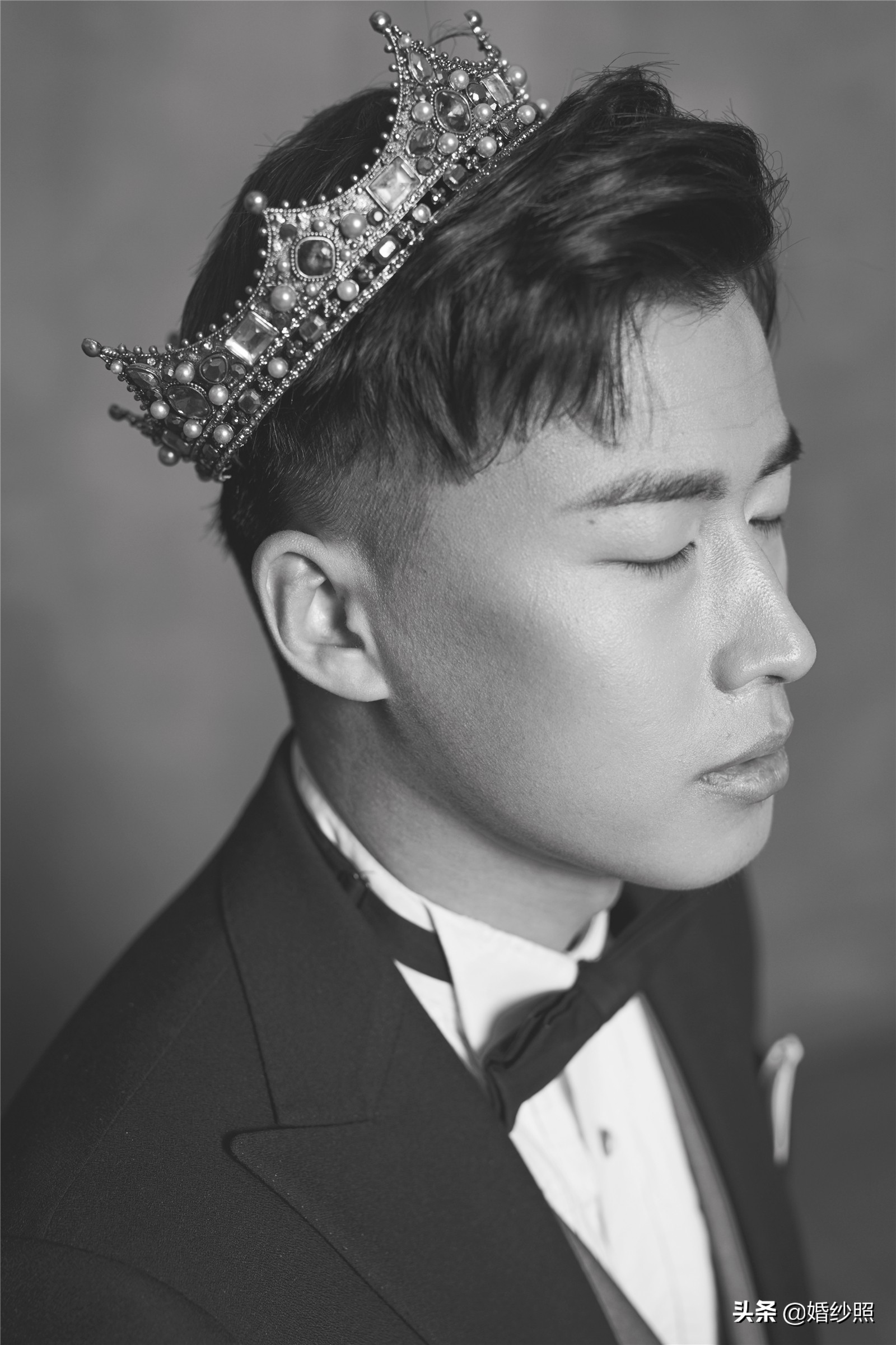 黑背婚纱照效果图,黑色调婚纱照古典